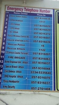 EMERGENCY NUMBER ATTOCK